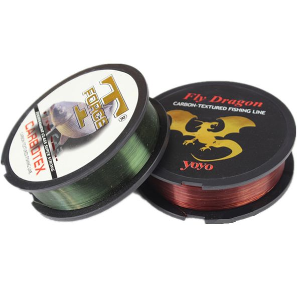 

wholesale carbon-textured fishing line japan leader fiber carp fluorocarbon fishing wires saltwater 100m nylon fishing line