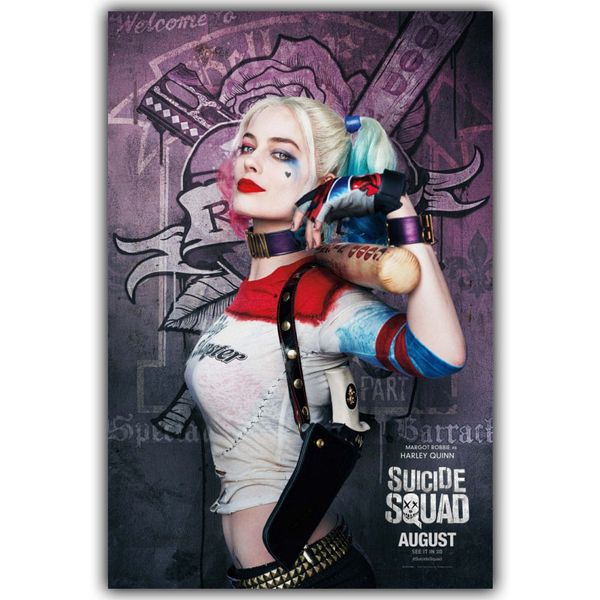 

suicide squad quinn home decor silk poster picture print wall decor 30x45cm 60x90cm