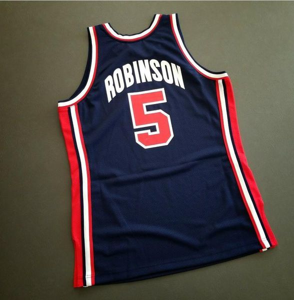 

custom men youth women vintage david robinson mitchell & ness 92 us college basketball jersey size s-4xl or custom any name or number jersey, Black