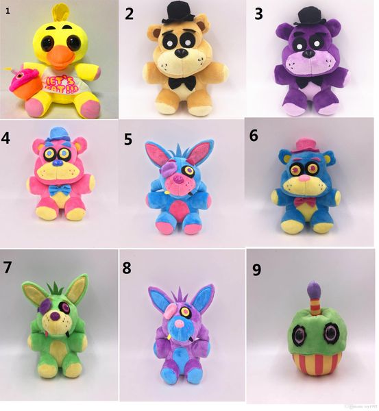

new 18cm-25cm five nights at freddy's cute little bear midnight harem wall hanging plush toy decoration children's toys gifts