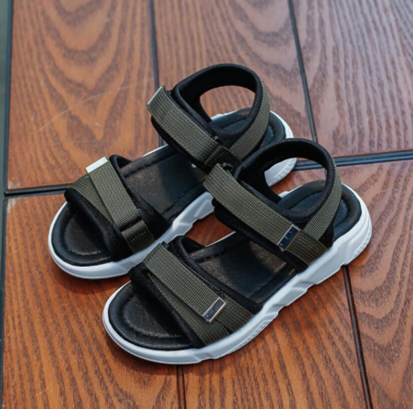 

2020 summer kids sandals child casual sport shoes boys girls beach sandals children sneakers, Black;red