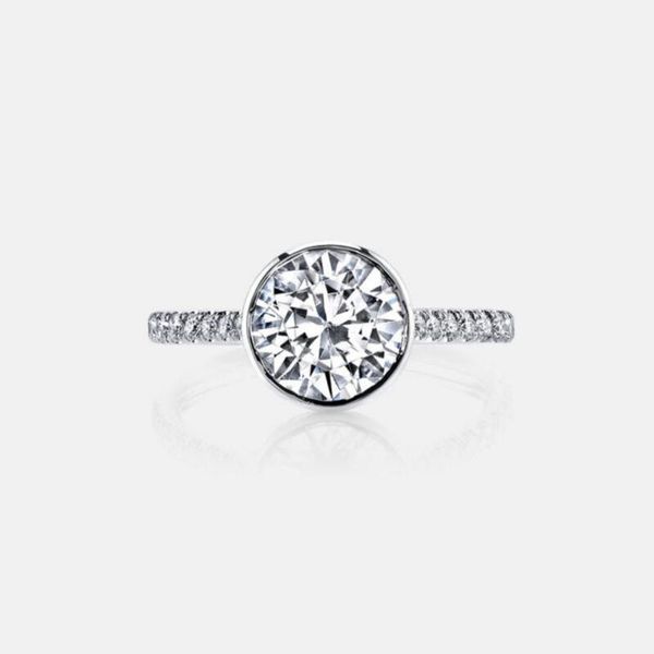 

pure silver 3 карат мода 925 silver sona lady кольцо женщины diamant wedding s925 кольцо (xj, Slivery;golden