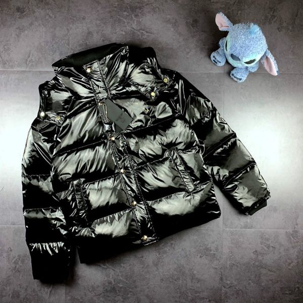 

19fw wholesale women's parkas designer for winter brand fashion down jackets womens glossy parkas with animal pattern s, Black