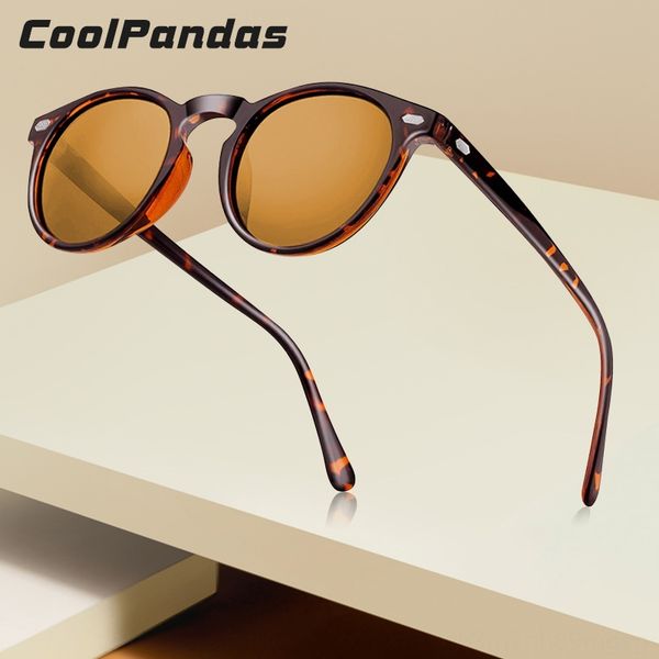 

2019 sunglasses tr90 lightweight tortoise brown sunglasses polarized men women vintage retro small round gafas oculos de sol uv400, White;black