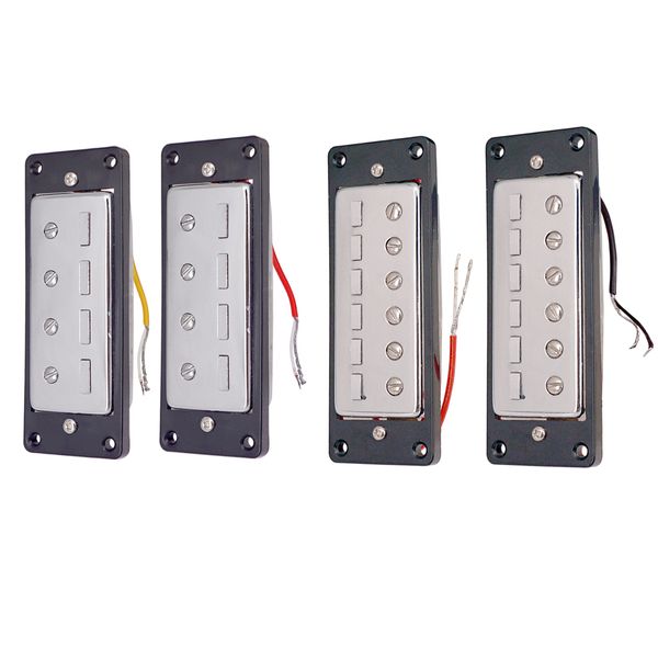 

4pcs mini e bass bridge neck pickups with mounting ring a + b