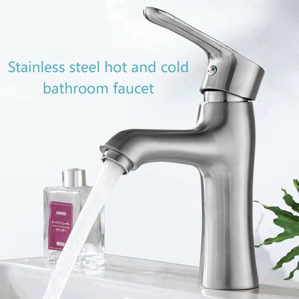 

new 304 stainless steel water mixing switch l balcony ceramic basin bathroom outdoor garden wash and cold wash basin