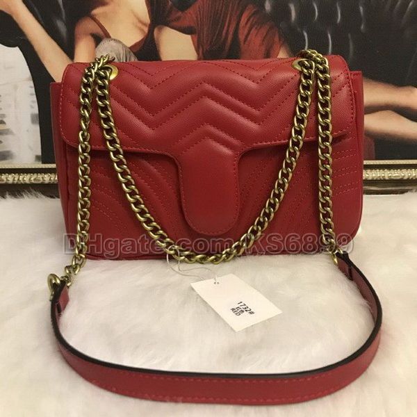 

new arrival marmont shoulder bags women chain crossbody bag handbags new designer purse female leather heart style message bag #1732722