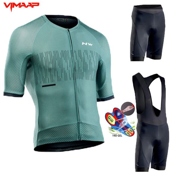 

northwave2020 men cycling jersey set summer breathable mtb bike jersey cycling bib shorts bike suit maillot ropa ciclismo, Black;blue