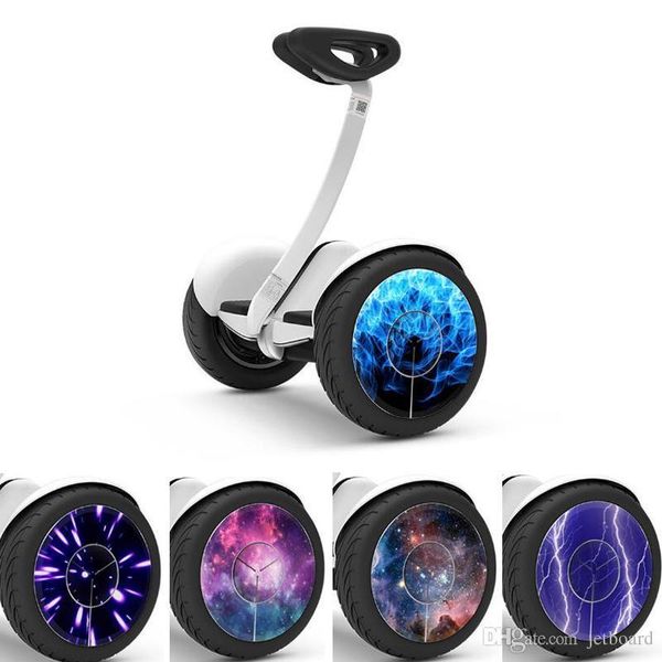 

2pcs винил самобалансировани scooter колеса наклейка наклейка для ninebot мини balancing scooter - 4