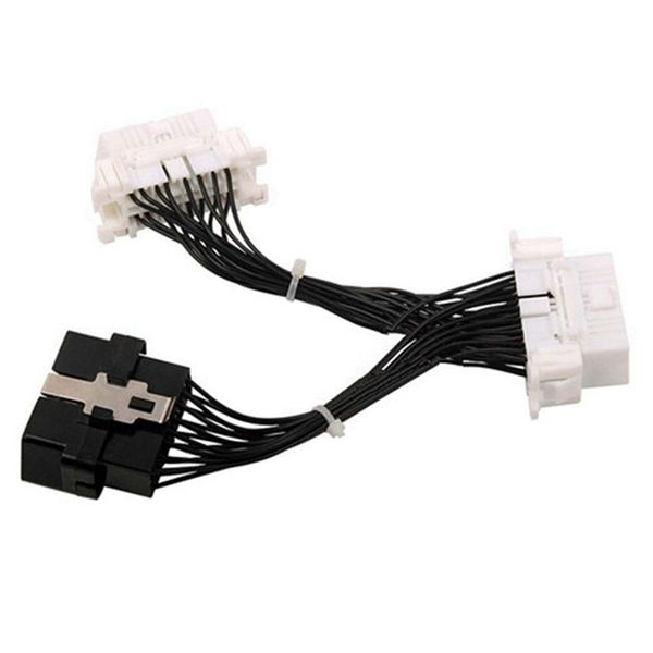 

quality a obd 2 y splitter extension cable obd2 16pin male to female elm327 electronic wire connector