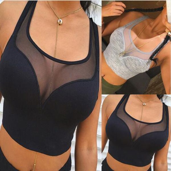 

women fashion vest sleeveless tanks summer casual solid crop short, White