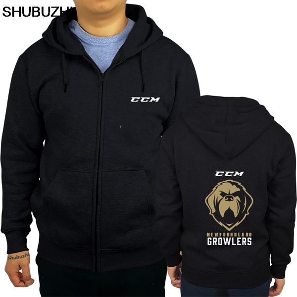 

newfoundland growlers ice hockey shubuzhi men's hoodie cool casual pride hoody men fashion sweatshirt sbz403, Black