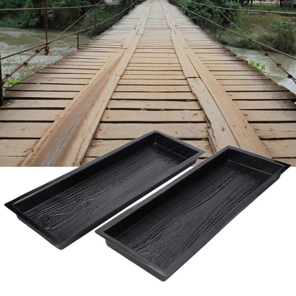 

wood grain cement path maker paving mould street park square road pavement plastic path maker reusable cement mold