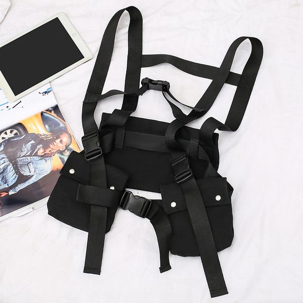 

popular brand chest pack men's ins super fire street fashion shoulder bag hip hop wallet women's tactical backpack shoulder canv