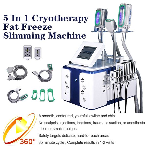 

portable 5 in1 cryolipolysis machine 360Â° fat e 40k cavitation rf weight reduce fat burning message body slim equipment for sale