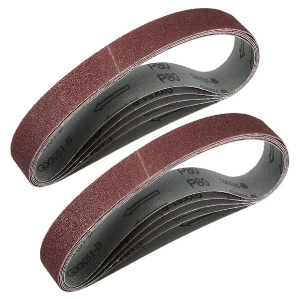 

uxcell sanding belt sand belts 80 grit 10pcs
