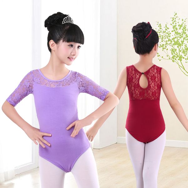 

black lace sleeveless leotard lace skirt set girls kids ballet dance, Black;red