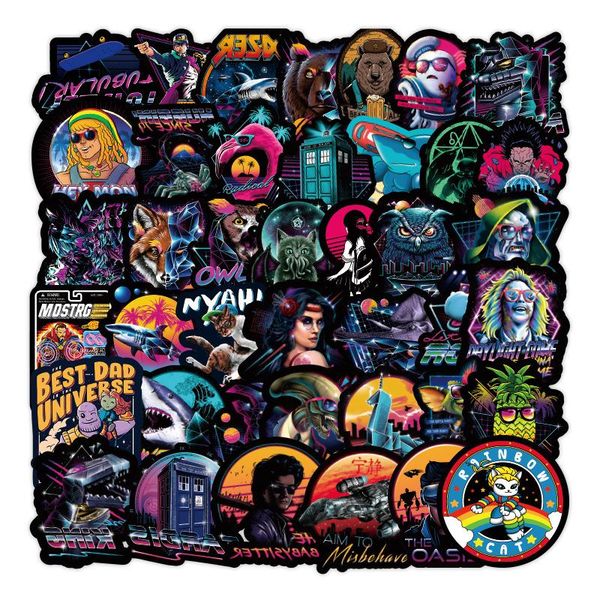 

black storm graffiti sticker waterproof removable suitcase notebook scooter car sticker