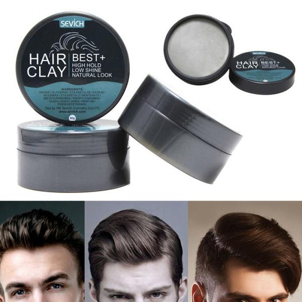 2019 80g Hair Styling Clay Mud For Men Strong Hold Hairstyles