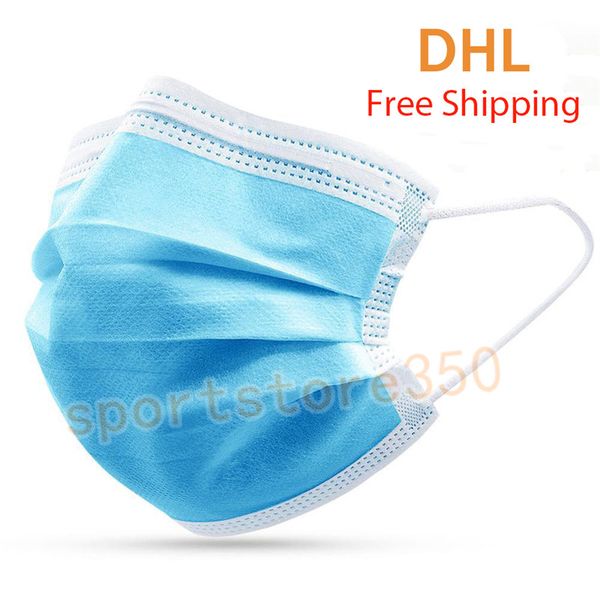 

wholesale folding facial masks non-woven disposable mask anti-bacterial dust healthy breathable prevent flu dhl shipping high quality