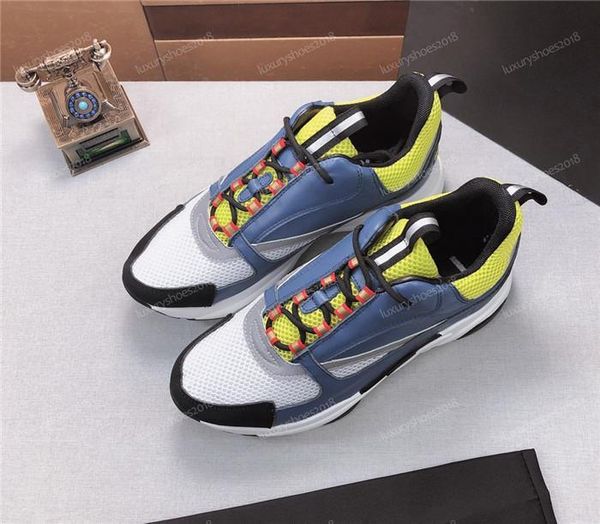 

2019 new b22 womens men french designer branded casual shoes canvas mesh up b22 trainers tennis shoes women sneakers d09, Black