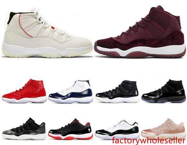 

new 11 11s men basketball shoes 2019 concord platinum tint designer sneakers xi chicago bred space jam women sports shoes size 13