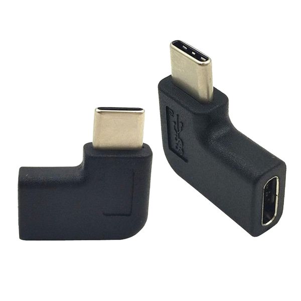 

2 pieces usb type c adapter, female to male right and left