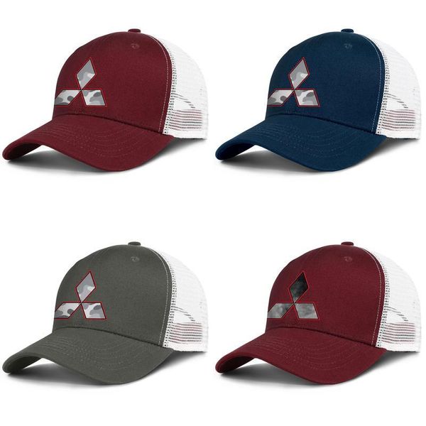 

mitsubishi gray camouflage electric adjustable trucker cap ball designer popular fashion baseball hat distressed cars logo gold, Blue;gray