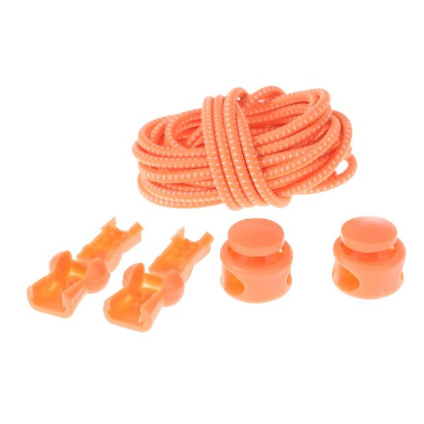 

1 pair shoelaces unsiex no tie locking round shoelaces elastic shoelace sneaks shoe laces fit strap for boys and girls wholesale, White;pink