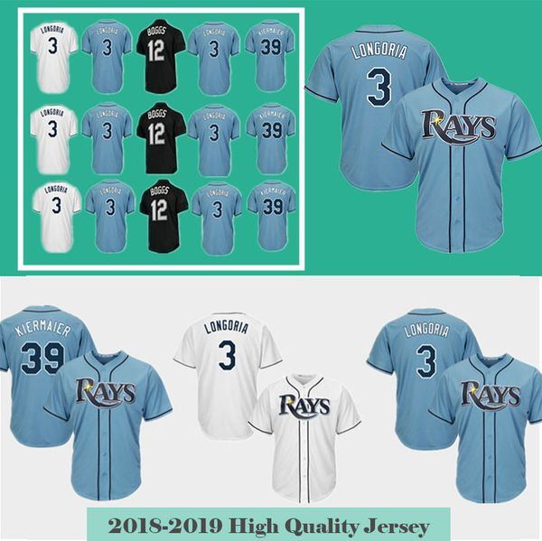 

Tampa Bay Baseball Jersey Rays 12 Wade Boggs 3 Evan Longoria 39 evin Kiermaier Texas 34 Nolan Ryan 7 Ivan Rodriguez Rangers Jersey