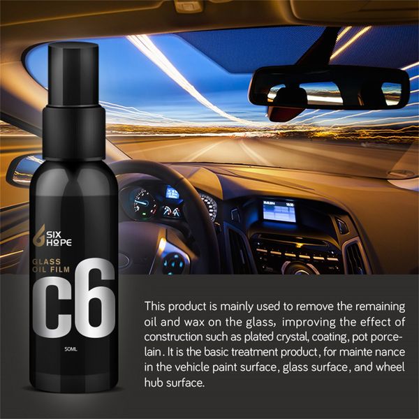 

50ml practical care car oil film cleaning auto front windshield glass cleaning+towels high gloss durable dropshiper