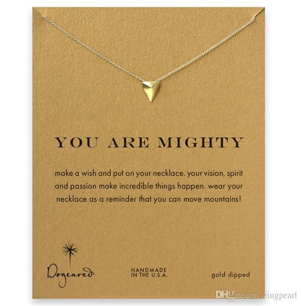 

dogeared choker ожерелье с картой gold silver геометрического треугольник ожерелье для женщин моды ювелирных изделий вы mighty