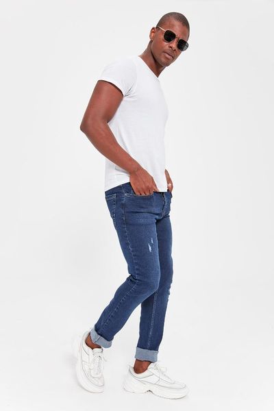 

trendyol indigo male skinny jeans tmnaw20je0205, Blue
