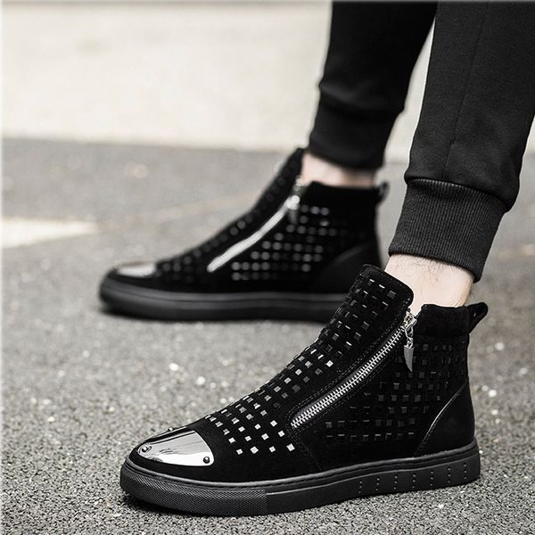 

new designer shoes men mens casual shoes chaussure homme luxe marque heren schoenen, Black