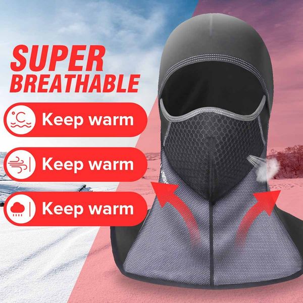 

winter motorcycle headgear head wear warm ski motorbike cycling protective face mask helmet cap windproof fleece balaclava hat