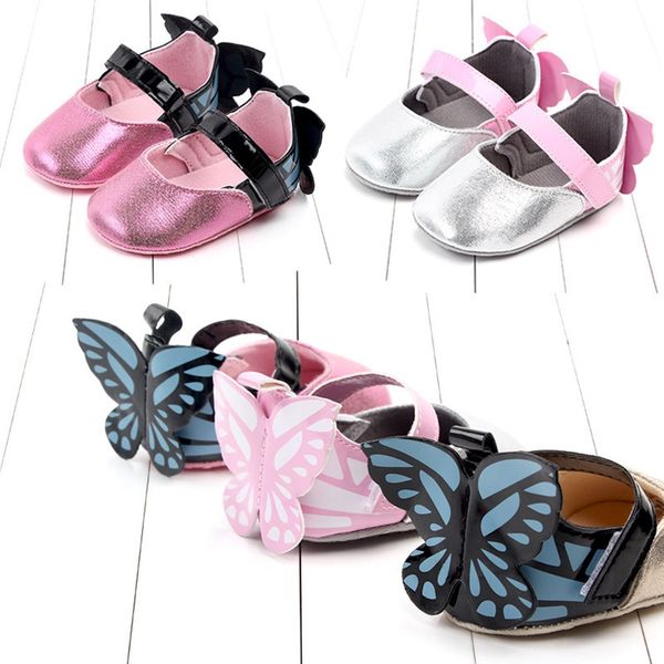 Zapatos Calzado De Bebe Para Niña Mariposas Sandalias Para Bebes Recién Nacidas