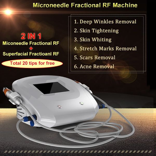 

professional microneedle fractional rf skin renewal wrinkle removal portable 2 in 1 rf microneedle beauty equipment