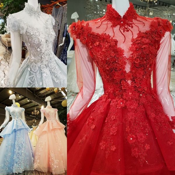 

zuhair murad 2020 вечерние платья высокий воротник шнурка 3d аппликации бисероплетение пром платья длинные рукава стреловидности trian плать, Black;red