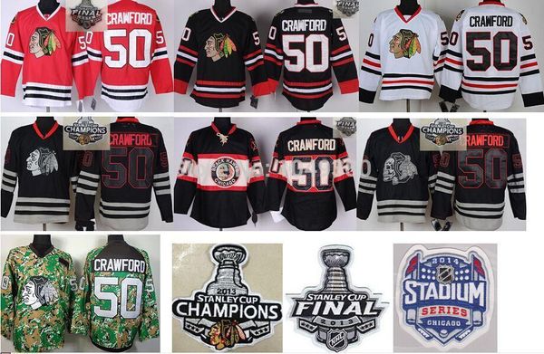 

wholesale authentic chicago blackhawks #50 corey crawford jersey black home jersey 2013 stanley cup finals jerseys fast shipping, Black;red