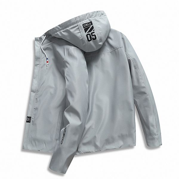 

men's outdoor jacket 2019 men's fashion casual hooded jacket sportswear bomber thin section slim coat m-4xl, Blue;black