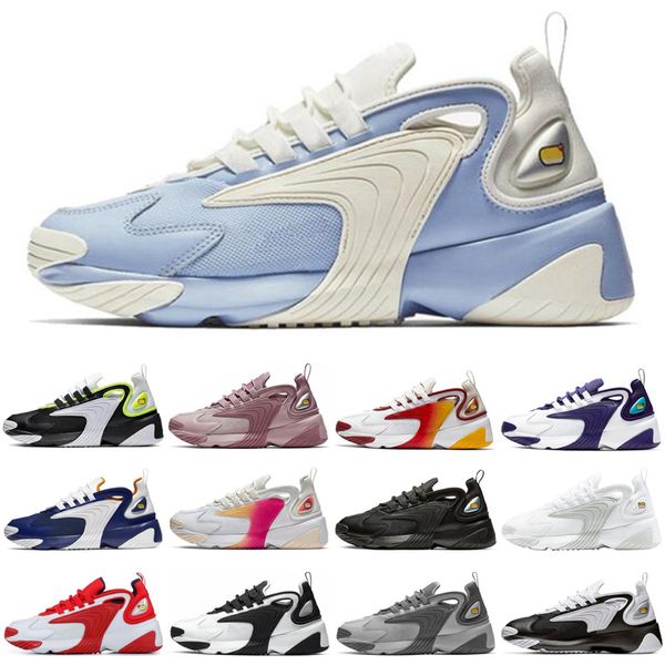 

zoom 2k m2k black white creamy white race red triple black men running shoes blue purple white black mens women sports sneaker