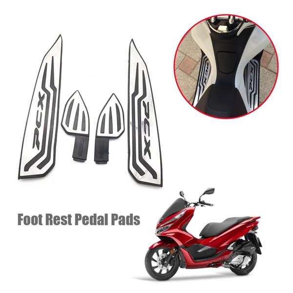 

педаль отдыха колодка антипромах accelerator коврики колодка для pcx 125 150 18-19 мотоцикла модифицированного алюминиевого сплава часть