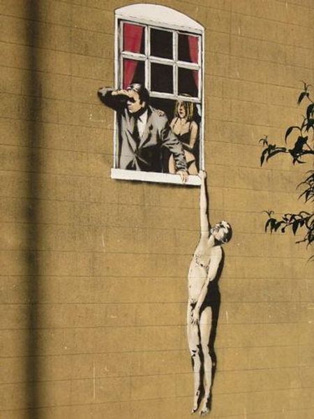 

banksy graffiti street art cheating lovers hand painted &hd print wall decor art oil painting on canvas mulit sizes g152