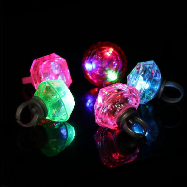 

кольца мигание finger алмазные led дети мальчики rave партии светящиеся кольца glow партия поставки concert бар день рождения подарок игрушк