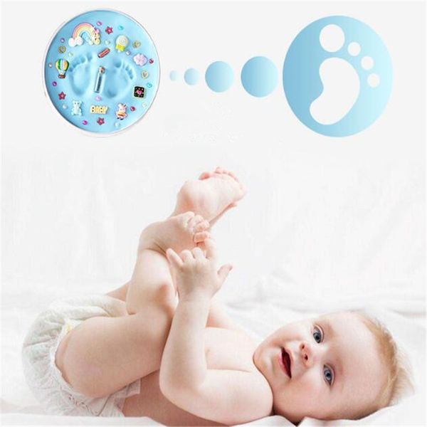 

15pcs/set baby handprint souvenirs safe non-toxic infant soft easy make clay hand&footprint set newborn keepsake