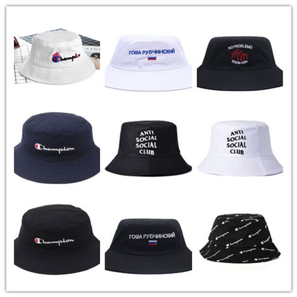 

New champion bucket hat for men women foldable cap black fi herman beach un vi or ale camping fi hing hunting