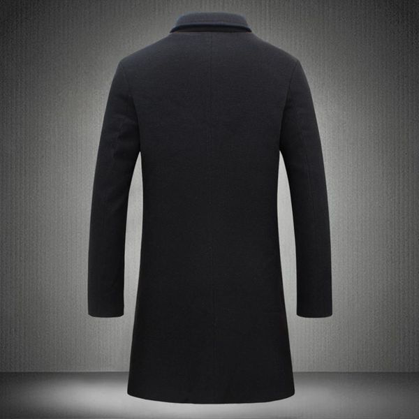 Großhandels-Neue Männer Rote Wollmischungen Anzug Design Wollmantel Männer Casual Trenchcoat Design Plus Größe 5xl Slim Fit Büro Anzug Jacken
