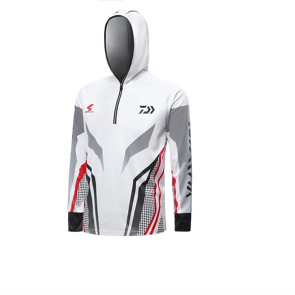 

2019 новой daiwa летней рыбалки одежда с длинным рукавом deep sea солнцезащитной дышащей одежда anti-уф ультратонкая рыбалка shirt, Blue;black