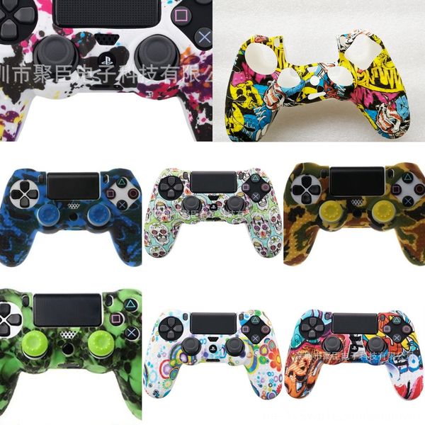 

dhykg 8 colors anti-slip silicone cover controller case for sony playstation dualshock 4 ps4 skin slim pro accessories & stick grip