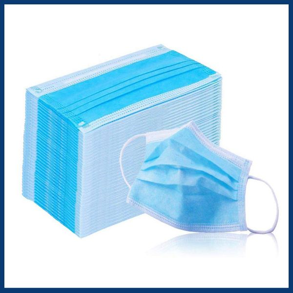 

горячая 3 слойная одноразовая маска антипылевой туман рот муфельные маски для лица антибактериальные маски для лица дышащая крышка рта masch